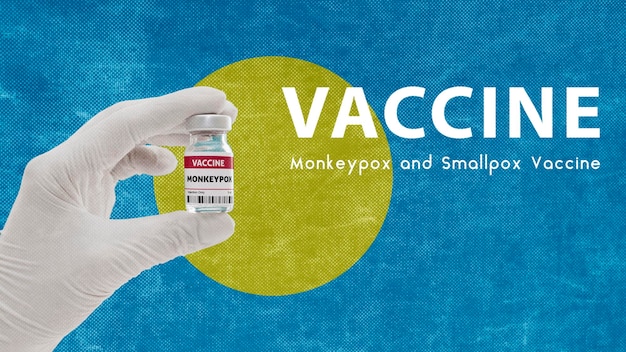 Foto vaccin monkeypox en pokken monkeypox pandemisch virusvaccinatie in palau