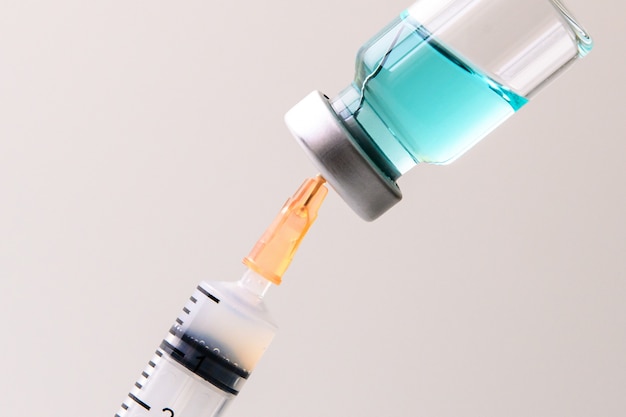 Foto iniezione di vaccino