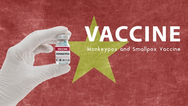 Foto vaccino monkeypox e vaccinazione contro il virus pandemico del vaiolo delle scimmie in vietnam