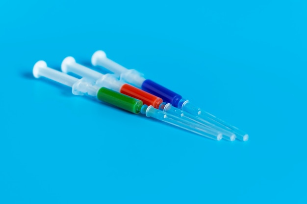 Vaccine and syringe for injection Prevention immunization and treatment of coronavirus infection influenza virus and bacteria Medicine infectious concept