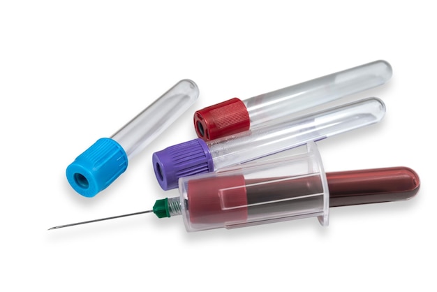 Vacutainer with blood sampling and vacuum tubes Healthcare and medicine