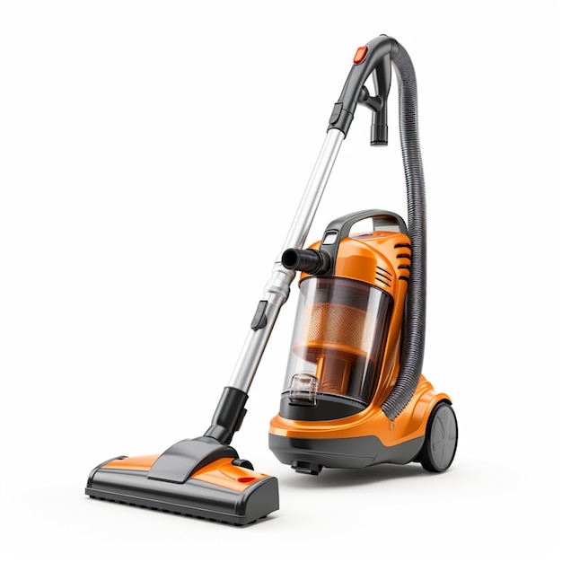 Vacuum cleaner on white background
