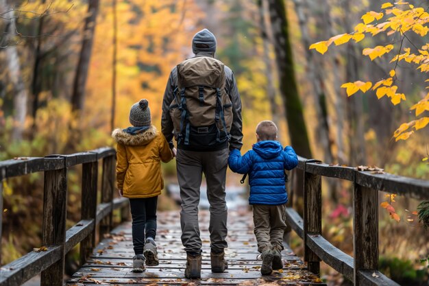 Vadersdag Expeditie Een oprechte outdoor avontuur Vadersdag te midden van de schoonheid van de natuur