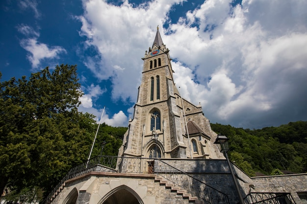 Photo vaduz cathedral in liechtenstein