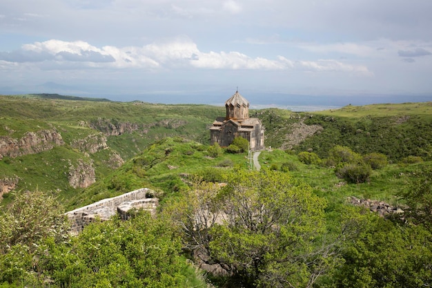 Photo vahramashen church is located mount aragats armenia