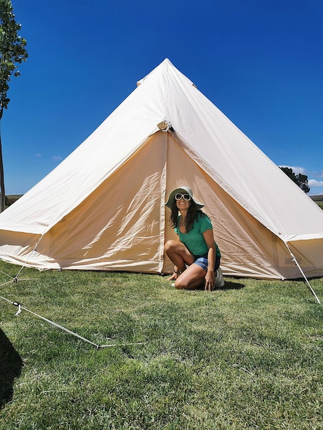 Vakantie in tenten op het platteland