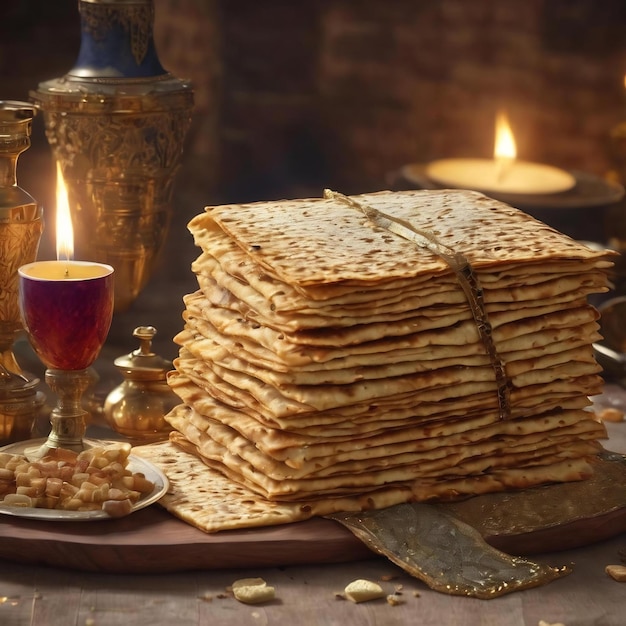 Vakantie matzoth viering matzoh joodse pascha brood thora