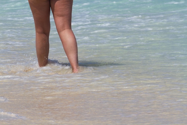 Vakantie op het strand van de Caribische Zee.