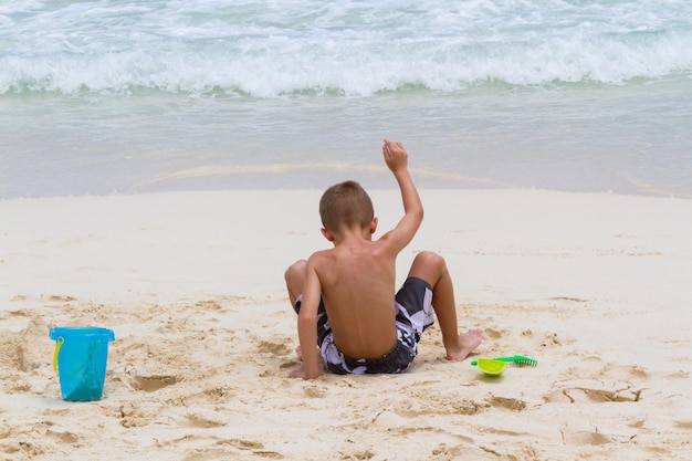 Vakantie op het strand van de Caribische Zee.