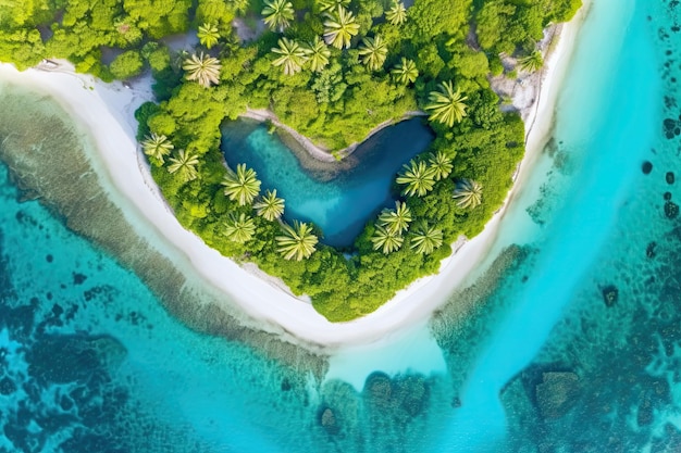 Vakanties op een paradijselijk eiland Generatieve AI