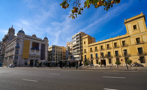 Valencia Tetuan square buildings facades