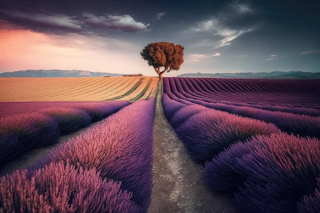 Valensole lavendelvelden Provence Frankrijk