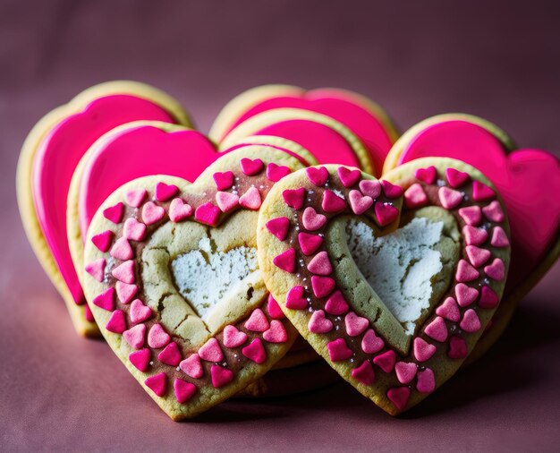 Valentijnsdag achtergrond met hartjes rood en zilver hart voor design