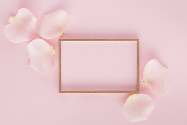 Foto valentijnsdag concept met frame