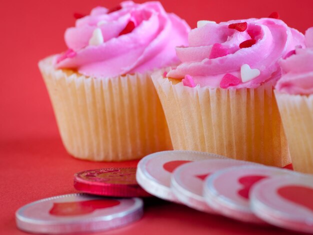 Valentijnsdag cupcakes.