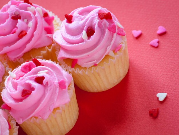 Valentijnsdag cupcakes.