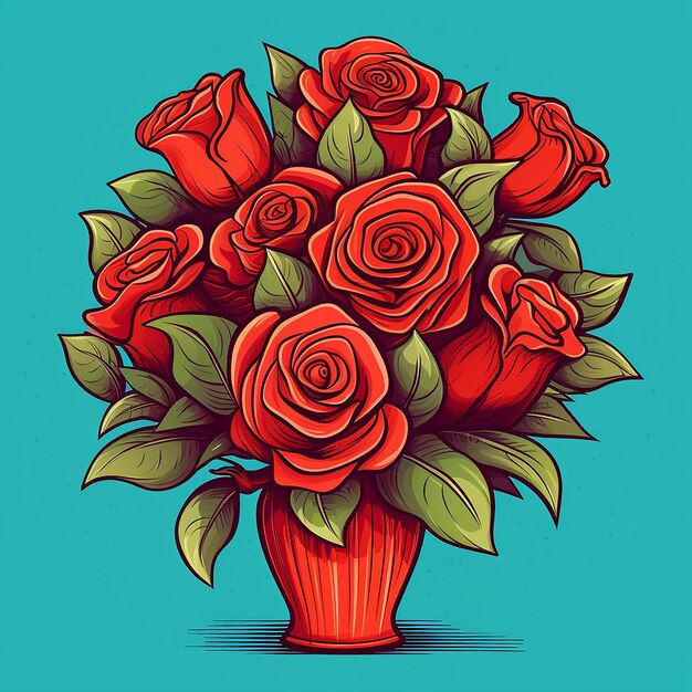 Valentijnsdag geschenk romantische rode roos boeketten voor feesten