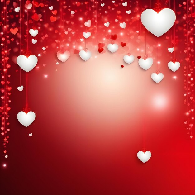 Valentijnsdag hart achtergrondontwerp