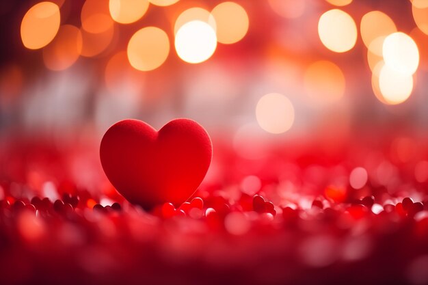 Valentijnsdag kaart Mooie achtergrond met harten lichten fonkelen en bokeh