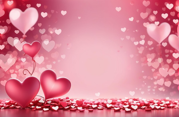 Valentijnsdag op bokeh roze achtergrond