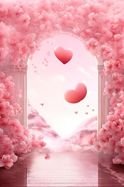 Valentijnsdag roze stel je voor