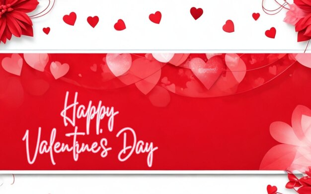 Foto valentijnsdagkaart met rode harten op witte achtergrond