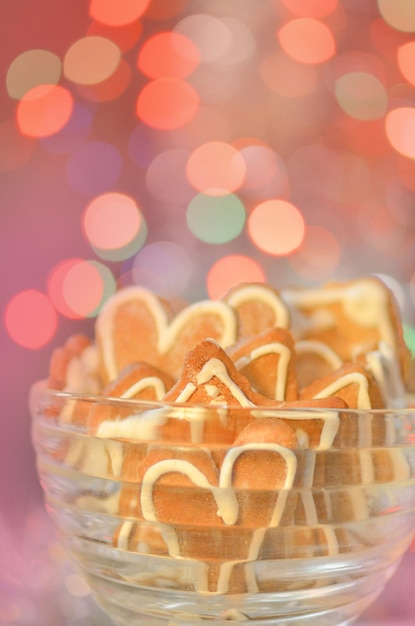 Valentijnskoekjes Valentijns koekje in de vorm van een hart