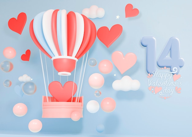 Foto valentijnsverkoop met ballon