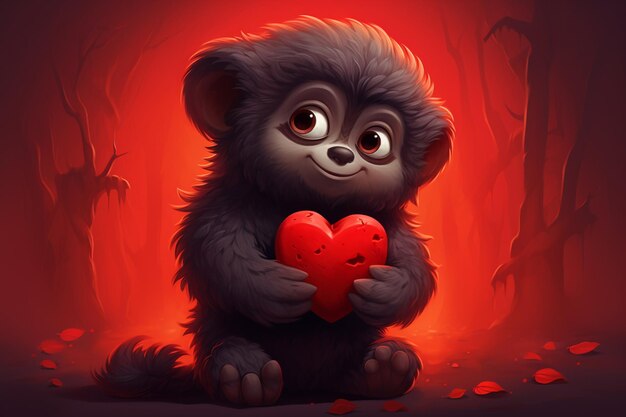 Valentine animal cute