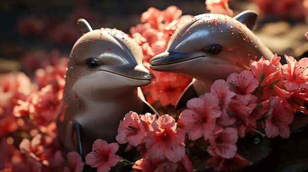 Photo valentine animals hd 8k wallpaper stock photographic image