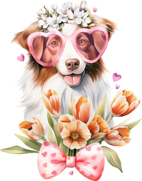 Valentine aussie illustration