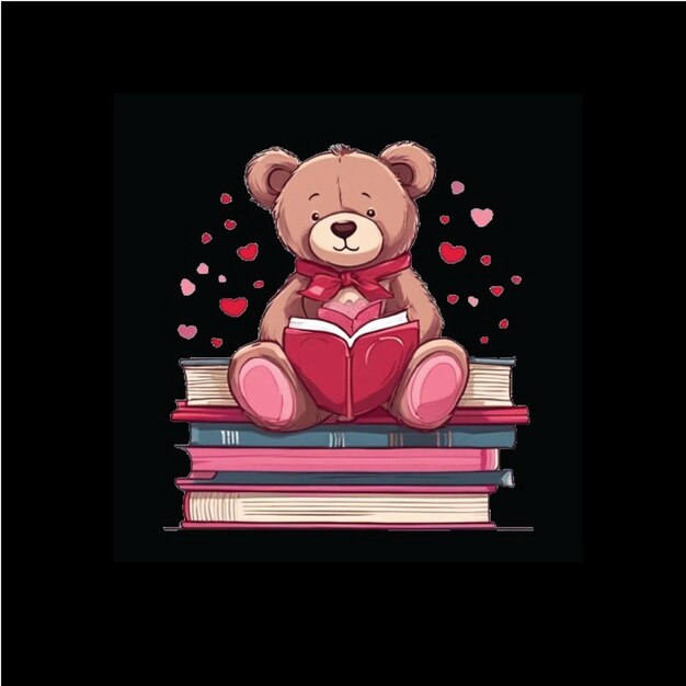 Foto valentine bear su sublimazione dei libri