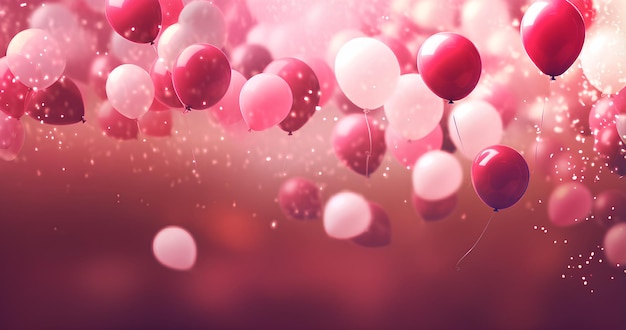 Valentine Color balloons background