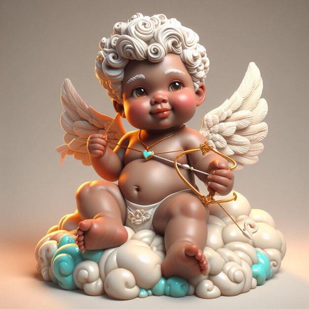 Foto valentine cupid 3d full color 25