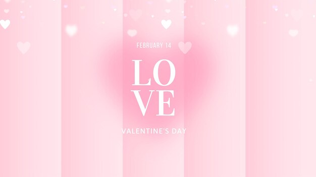 사진 발렌타인 데이 배경 2월 14일 엽서 카드 공간 f에 대한 사랑의 벡터 일러스트