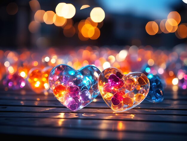 Valentine day bokeh background