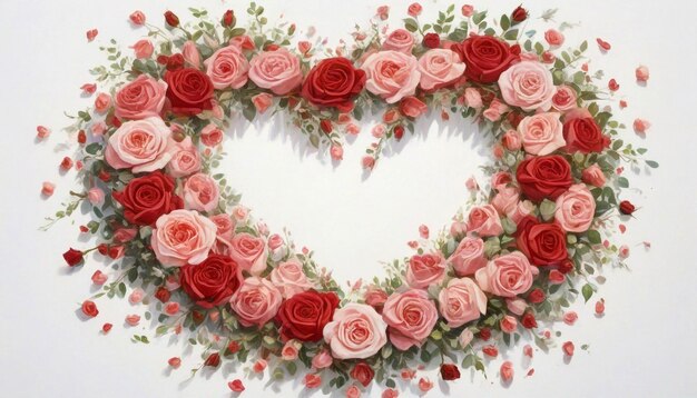 Photo valentine day floral design