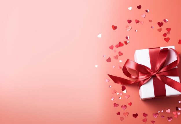 Valentine day gift mock up