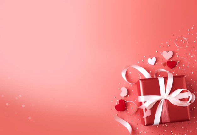 Valentine day gift mock up