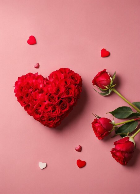 Valentine day mockup copy space