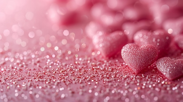 valentine day pink hearts background