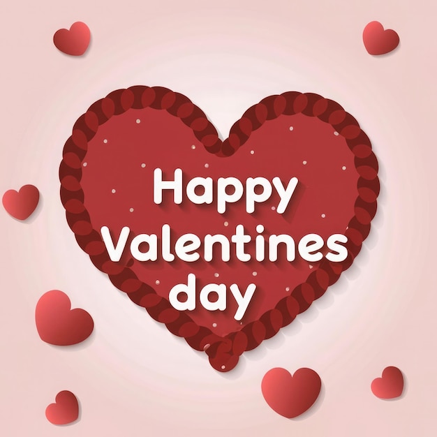 Valentine day red background design