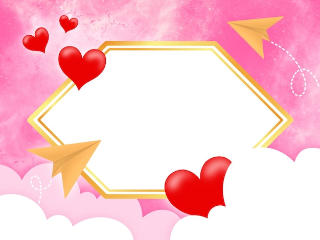 Valentine Frame achtergrond