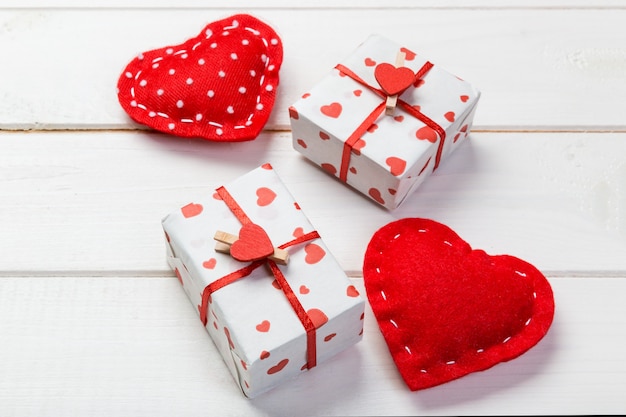 Valentine gift in holiday decoration