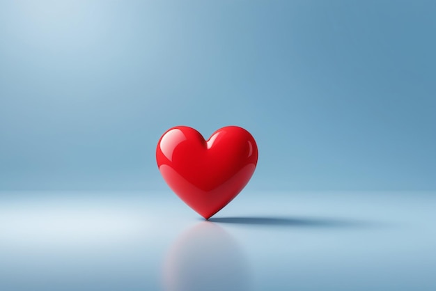 Valentine hearts on a plain pastel background