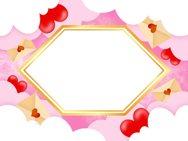 Valentine Love Frame Background
