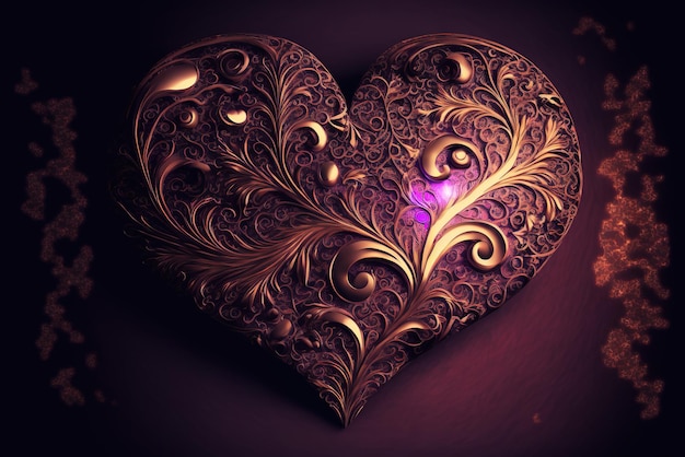 Valentine Love Heart Romance Wallpaper Art Background