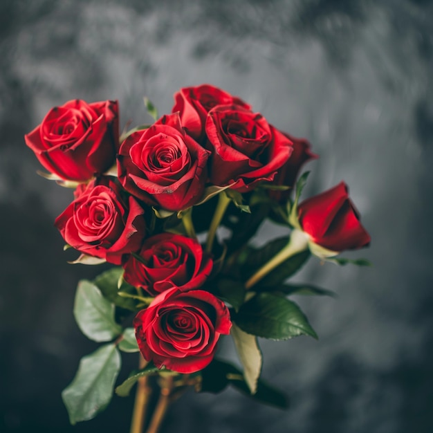 Valentine red roses wallpapers for desktops and mobiles