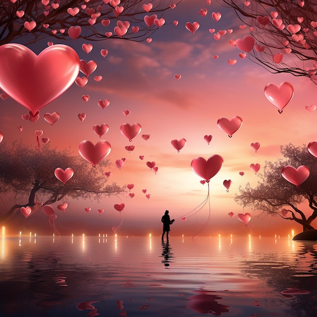 valentine romantic background