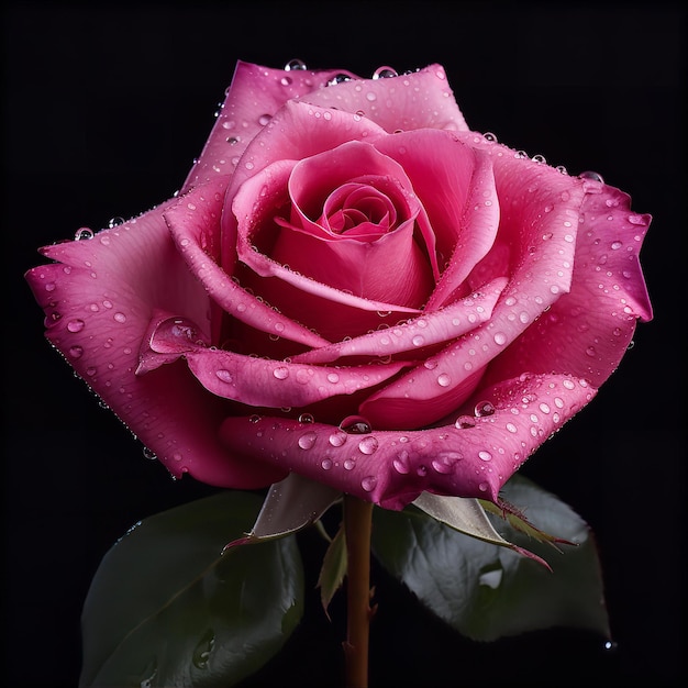 Valentine rose generated by AI